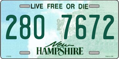 NH license plate 2807672