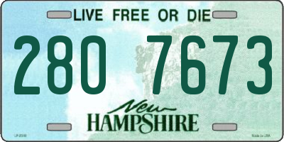 NH license plate 2807673