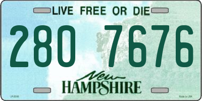 NH license plate 2807676