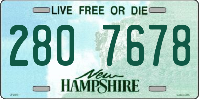 NH license plate 2807678