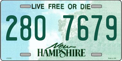 NH license plate 2807679