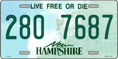 NH license plate 2807687