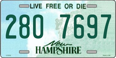 NH license plate 2807697