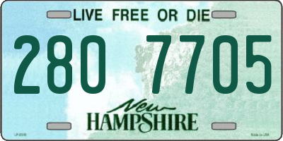 NH license plate 2807705