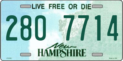 NH license plate 2807714