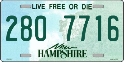 NH license plate 2807716