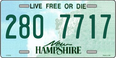 NH license plate 2807717