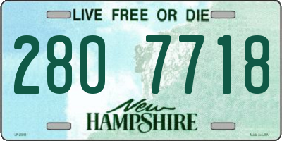 NH license plate 2807718