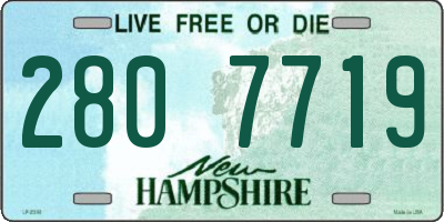 NH license plate 2807719