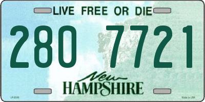 NH license plate 2807721