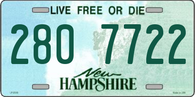 NH license plate 2807722