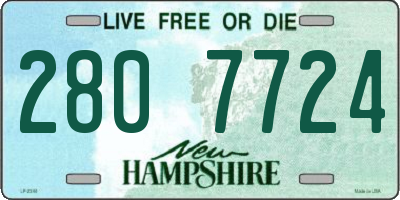 NH license plate 2807724