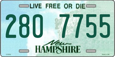 NH license plate 2807755