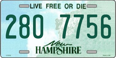 NH license plate 2807756