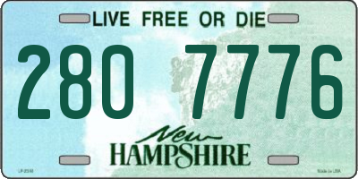 NH license plate 2807776
