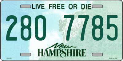 NH license plate 2807785