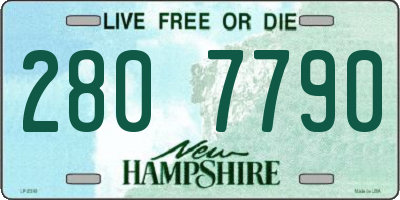 NH license plate 2807790