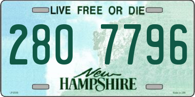 NH license plate 2807796