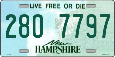 NH license plate 2807797