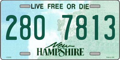 NH license plate 2807813