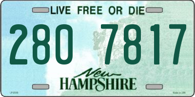 NH license plate 2807817