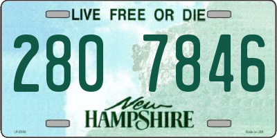 NH license plate 2807846