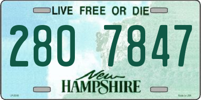 NH license plate 2807847