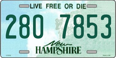 NH license plate 2807853
