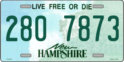 NH license plate 2807873