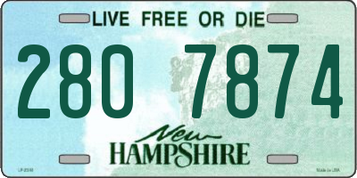 NH license plate 2807874