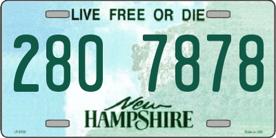 NH license plate 2807878