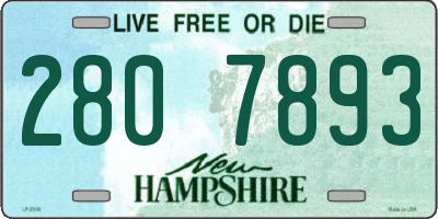NH license plate 2807893