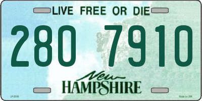 NH license plate 2807910