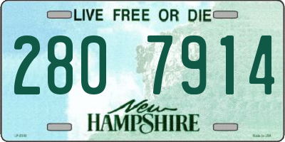 NH license plate 2807914