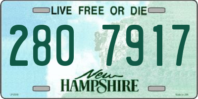 NH license plate 2807917