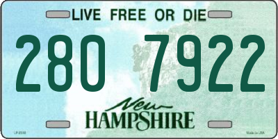 NH license plate 2807922