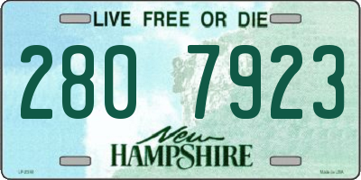 NH license plate 2807923