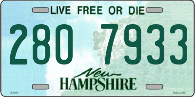 NH license plate 2807933
