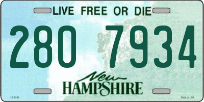 NH license plate 2807934