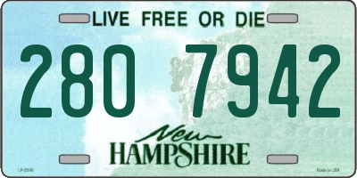 NH license plate 2807942