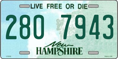 NH license plate 2807943