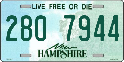 NH license plate 2807944