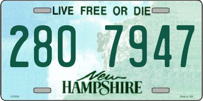 NH license plate 2807947