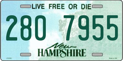NH license plate 2807955