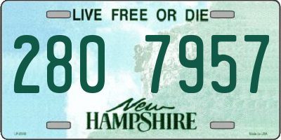NH license plate 2807957