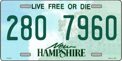 NH license plate 2807960