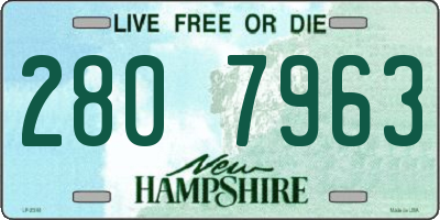 NH license plate 2807963