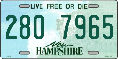 NH license plate 2807965