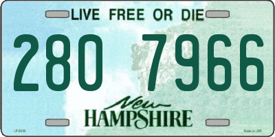 NH license plate 2807966