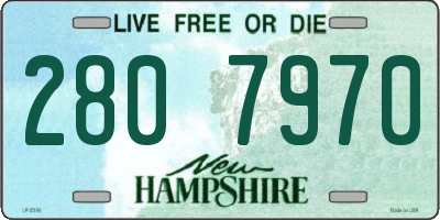 NH license plate 2807970
